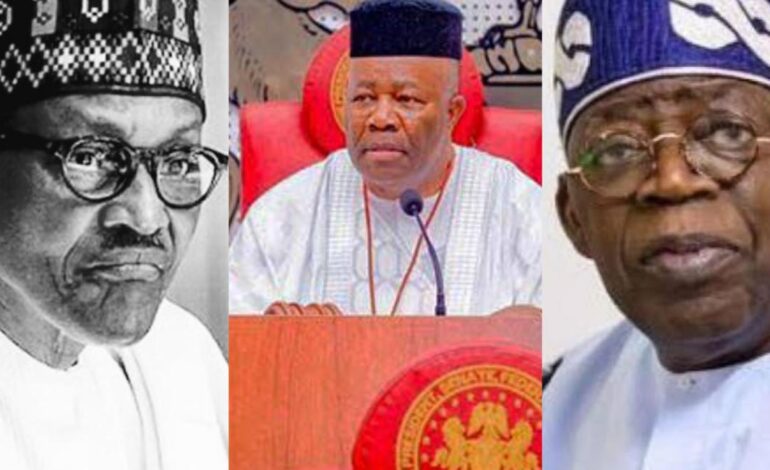 SHOCKING VIDEO: Senate President Akpabio In Viral Gaffe Says Tinubu Was ‘Buried’ Instead Of Buhari During Senate Plenary