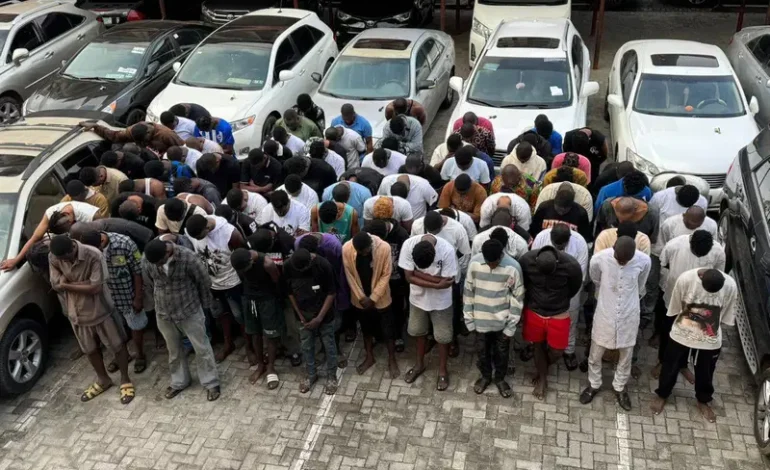 EFCC raids hotel inside Obasanjo Library, arrests 93 suspected internet fraudsters